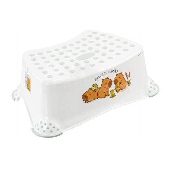 KEEEPER CUTE CAPYBARA Children's Step Stool with Anti-Slip Function White