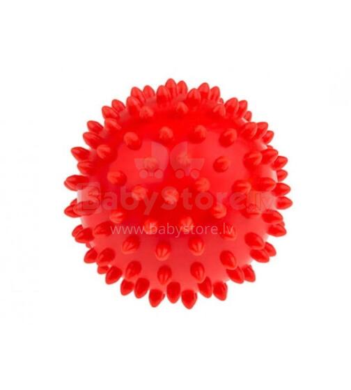 Masāžas bumba-ezītis FIZJO 9 cm red (885)