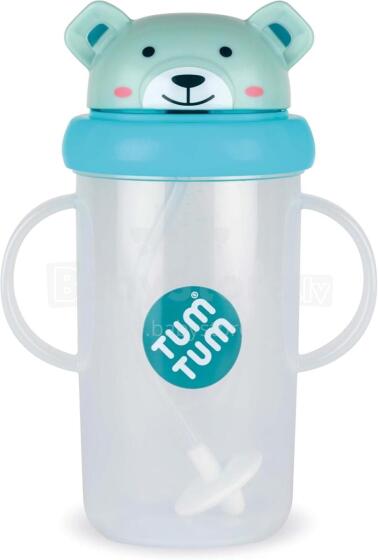 Tum Tum Baby Cup Art.288465 Bear Детский поильник с cоломинкой с 6+ мес,300 мл