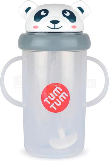 Tum Tum Baby Cup Art.288478 Panda Детский поильник с cоломинкой с 6+ мес,300 мл