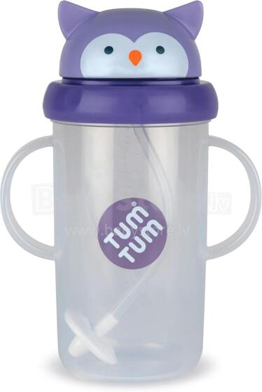 Tum Tum Baby Cup Art.288479 Owl Детский поильник с cоломинкой с 6+ мес,300 мл