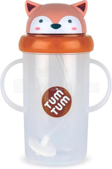 Tum Tum Baby Cup Art.288480 Fox Детский поильник с cоломинкой с 6+ мес,300 мл