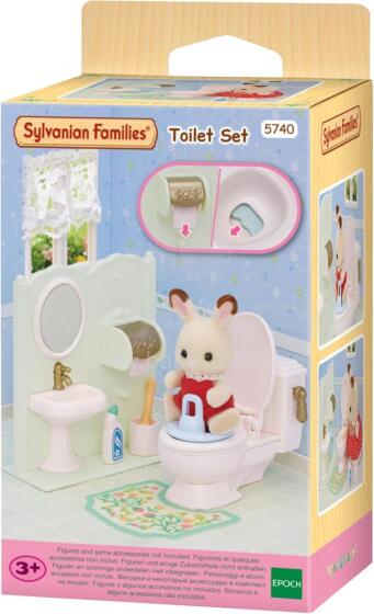 Sylvanian Toilet Set Art.5740 tualetes komplekts - Leļļu namiņu mēbeles