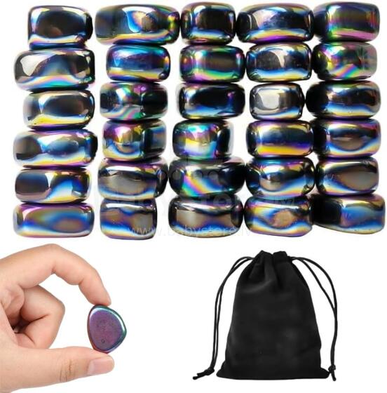 Hematite Magnetic Stones Art.288719 Магнитные камни на нитке 30 шт.