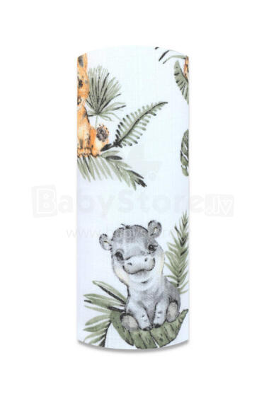 Подгузник - 14466 - TETRA PRINT - EGA - ЖИВОТНЫЕ в ДЖУНГЛЯХ - размер 70x80 см