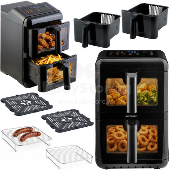 Vertical Double Chamber Oil-Free Fryer 11.6 l Air Fryer Berdsen 3000W BD-663