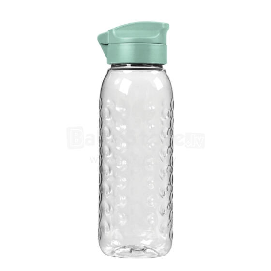 Dots Bottle 0.45L transparent/green