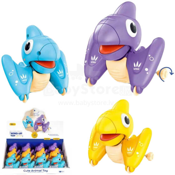 DINOZAUR PTERODAKTYL NAKRĘCANY 3 KOLORY