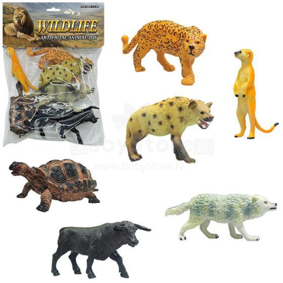 ZWIERZĘTA DZIKIE ZOO 6 SZTUK