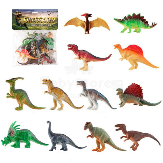 ZESTAW DINOZAURÓW 12 SZTUK