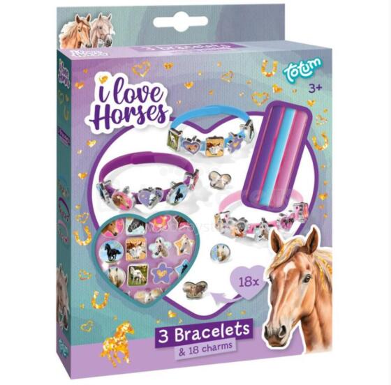 TOTUM creative set I Love Horses Charms & Bracelets, 073135