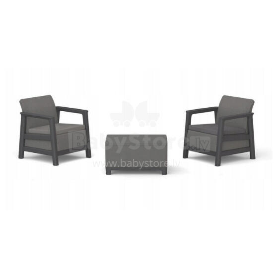 Dārza mēbeļu komplekts Scandi Linea Balcony Set pelēks