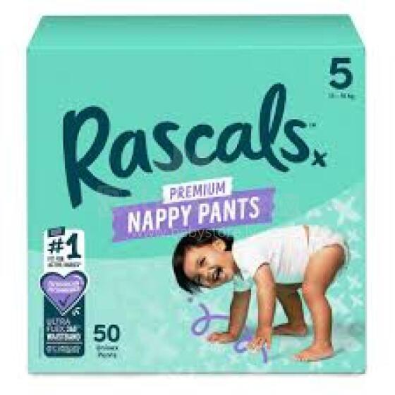 RASCALS diapers-pants, size 5, 13-18 kg., 50 pcs.