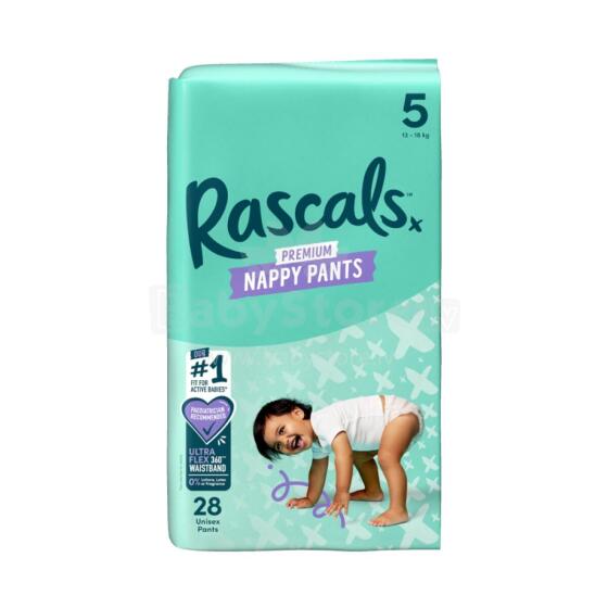 RASCALS diapers-pants, size 5, 13-18 kg., 28 pcs.