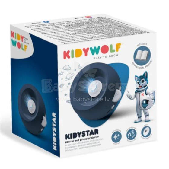 KIDYWOLF Galaxy projector, black, KIDYSTAR-BU