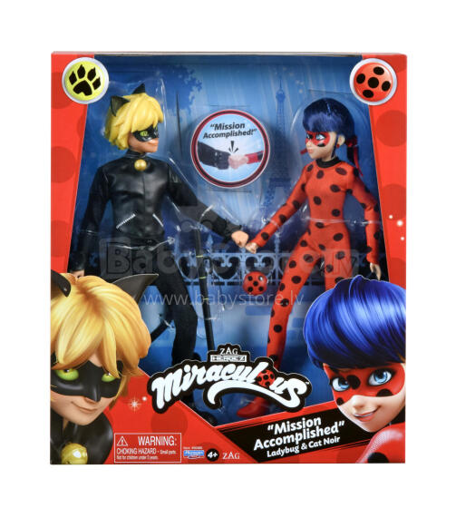 MIRACULOUS Ladybug and Cat Noir doll set, 50365