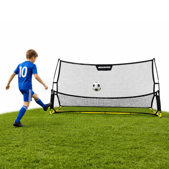 Rebounder divpusējais futbola treniņu trenažieris šaušanas praksei 220x120 cm, MOVEPRO