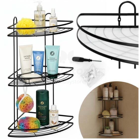 Bathroom shelf HA7541 25 x 25 x 58 cm