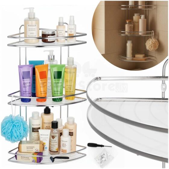 Bathroom shelf HA7542 25 x 25 x 58 cm