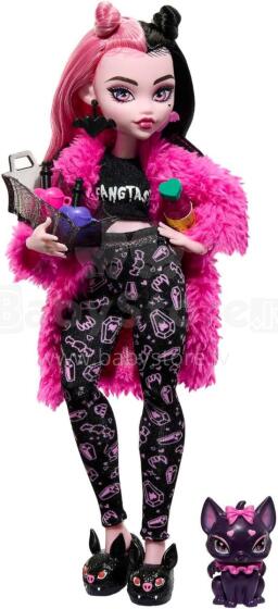 Monster High Creepover Party – Draculaura lelle ar Count Fabulous un pļāpas ballītes aksesuāriem