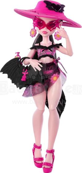 Monster High Scare-adise Island – Draculaura pludmales lelle ar peldkostīmu un aksesuāriem