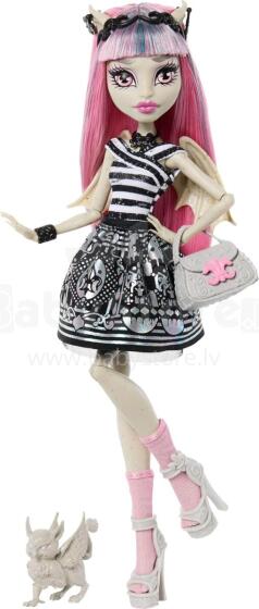 Monster High Rochelle Goyle Doll – Collector Figure with Stand, Diary & Pet Roux