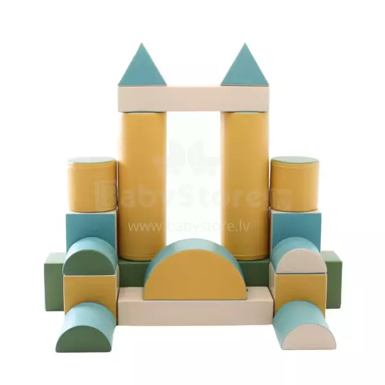 Mega Fort – Soft Play XL būvēšanas komplekts bērniem (kāpšanai, rāpošanai un piedzīvojumu klucīšu veidošanai)
