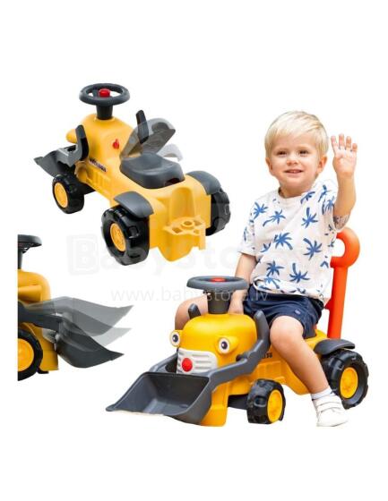 FALK Трактор-экскаватор на радиоуправлении Komatsu с ведром и сигналом для детей от 1 до 3 лет