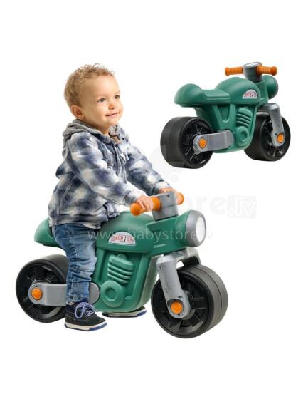 FALK Ride-On Motorcycle Moto Premier Vintage Green for Ages 1-3