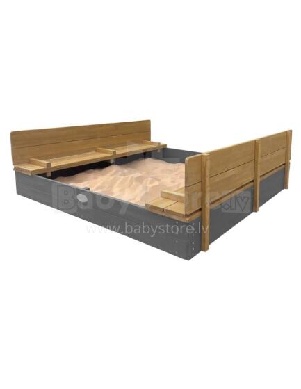 AXI XXL Sandbox Ella 150x150 with Benches Gray