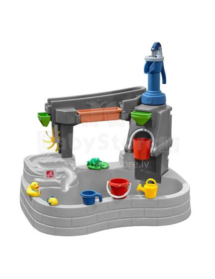 STEP2 Large Water Table Stone Pond with Pump and Accessories