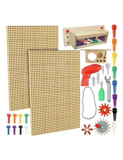 MASTERKIDZ STEM Mounting Panels 2x 120x80 cm + Accessories XXL Set