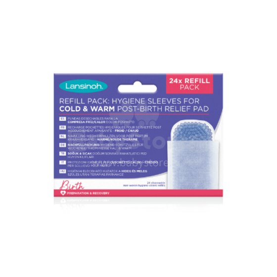 Lansinoh Cold & Warm Post-Birth Relief Pad Sleeve Refill   Art.69117 higiēniskās paketes lietošanai pēc dzemdībām 24 gab.,
