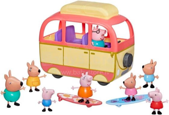PEPPA PIG - 75808 - CAMPER + 8 figurines