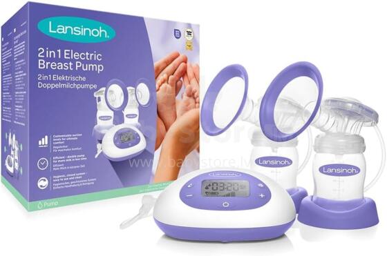 Lansinoh 2-in-1 Electric Breast Pump  Art.53065 Электрический молокоотсос