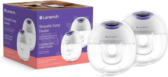 Lansinoh Double Wearable Pump Art.53752 Электрический молокоотсос  (на две груди)