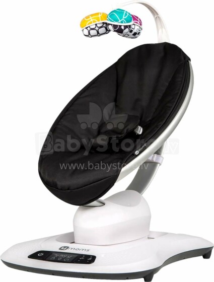 4moms Babywippe MamaRoo® 4.0 Art.16912 Classic Black  электронное детское кресло/умные качели ФоМамс