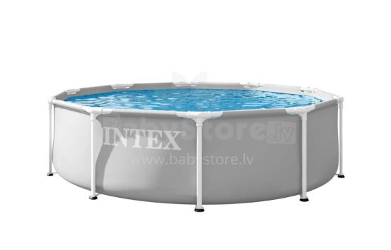 Садовый каркасный бассейн круглый 305x76 см, серый, INTEX 26700ND