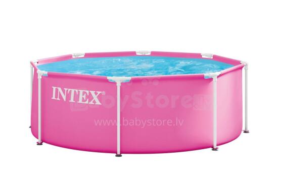 Dārza rāmis baseins apaļš bērniem 244x76 cm, rozā, INTEX 28290ND