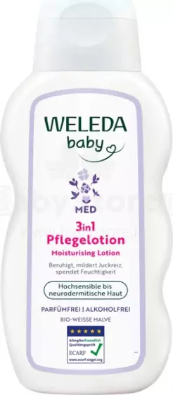 Weleda Baby Derma Body Lotion Art.9039 Pieniņš īpaši jutīgai ādai, 3in1, alteja,200ml