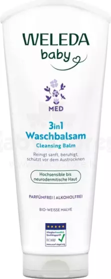 Weleda Washgel Art.9038 Шампунь-гель   Алтея 3 в 1 для волос и тела 200ml