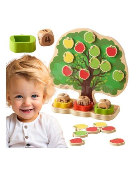 MASTERKIDZ Wooden Apple Tree Counting Learning