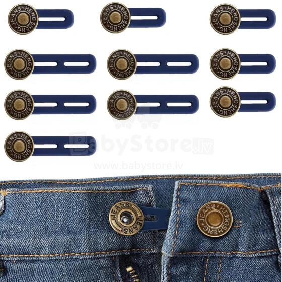 Kidsworld Waist Extender Button Art.290386 Набор из 10 регулируемых удлинителей талии на пуговицах, подходящих для мужчин и женщин 2 размера в комплекте.