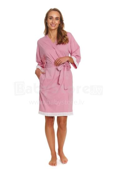 Dobranocka Art.SWW.7461.BLUSH_ROSE Cotton robe for pregnant women