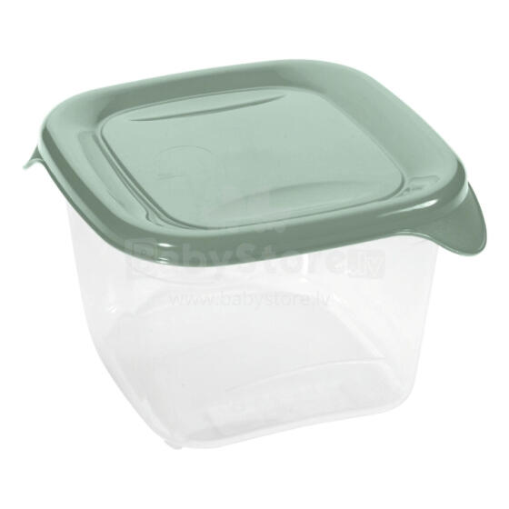 Square food container 1.2L Fresh&amp;amp;Go green