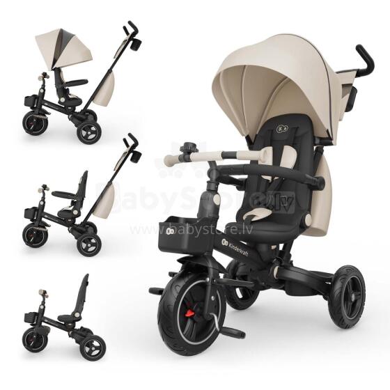 KINDERCRAFT tricycle SPINSTEP 2 Plus, beige, KRSPST02BEGPL00