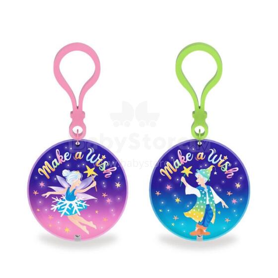 Make a Wish - LED pocket light with carabiner, 2 assorted