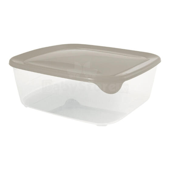 Square food container 2.9L Fresh&amp;amp;Go beige
