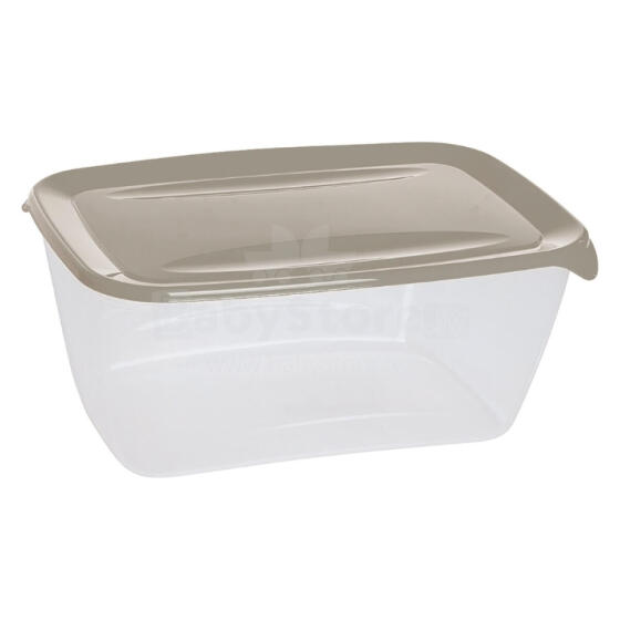 Pārtikas trauciņš taisnstūris 5L Fresh&amp;amp;Go bēšs 