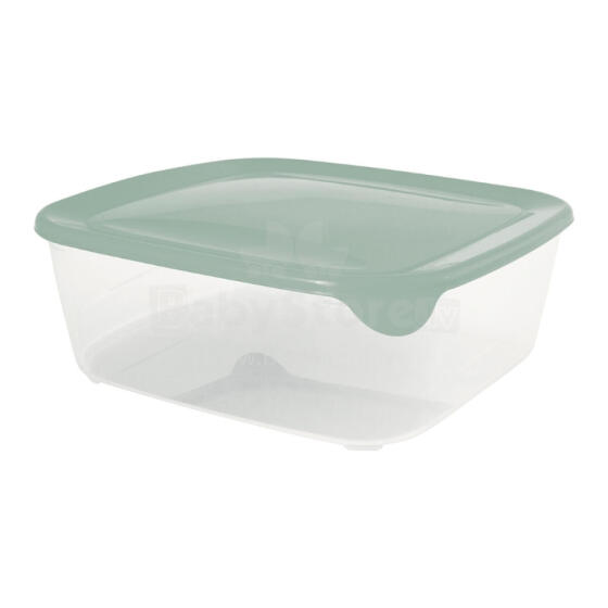 Square food container 2.9L Fresh&amp;amp;Go green